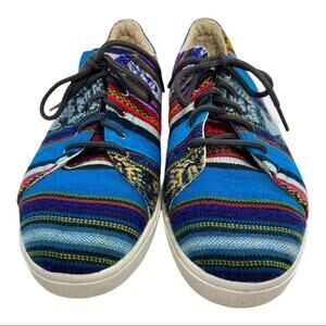 INKKAS Handmade Worldwide Textile/Rubber Shoes Sneakers Women Size 11 Men size 9